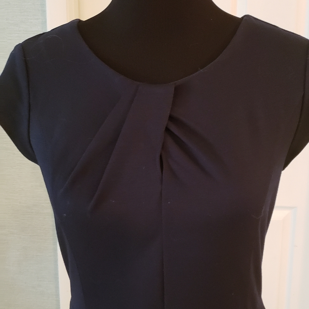 Navy Banana Republic fitted dress, 4P - Picture 2 of 3